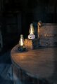 Bordslampa Svart Laddbar Retro Konstsmide